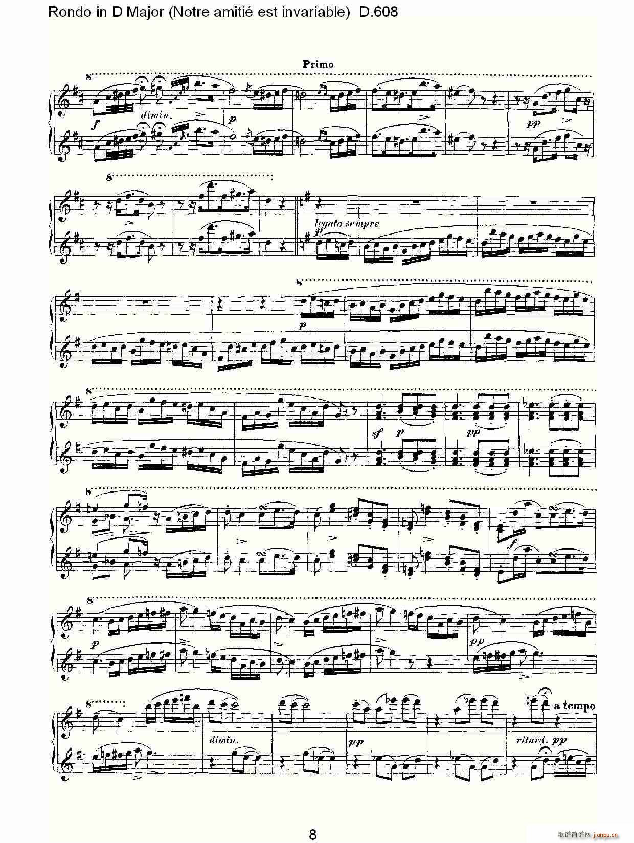 Rondo in D Major(ʮּ)8