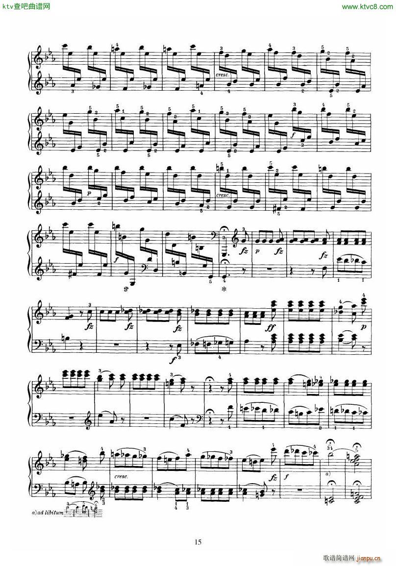 Piano Sonata No 52 in Eb(V)15