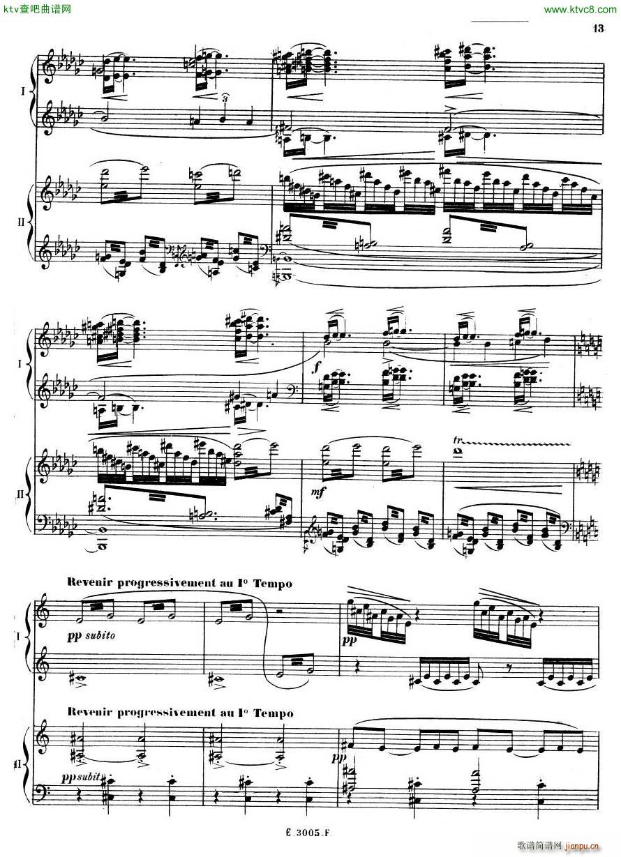 Debussy Ravel 3 Nocturnes 2pno(V)44