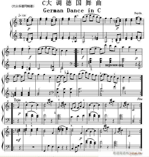 Ŀ G{(dio) German Dance in C(V)1