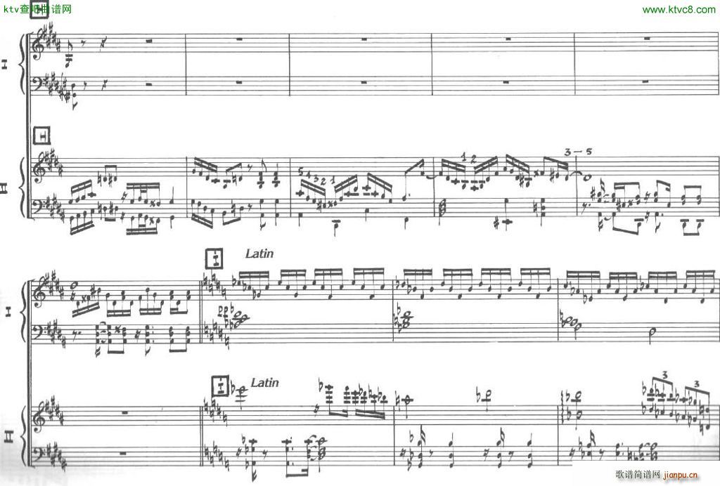 Bolling Sonata for Two Pianist no 2 Part1 1(V)9