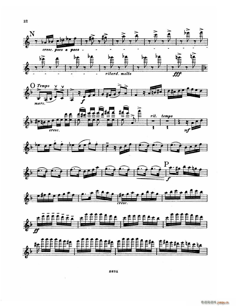 Bowen Suite for violin and piano violin part(V)22