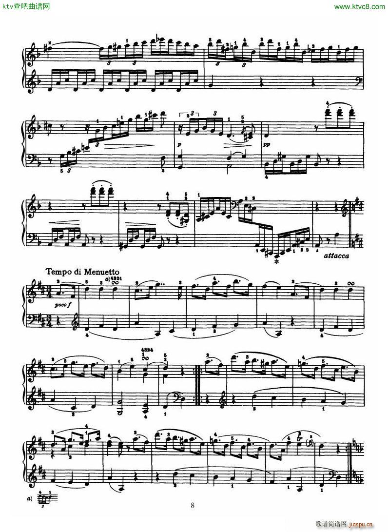 Haydn Piano Sonata No 33 In D(V)8