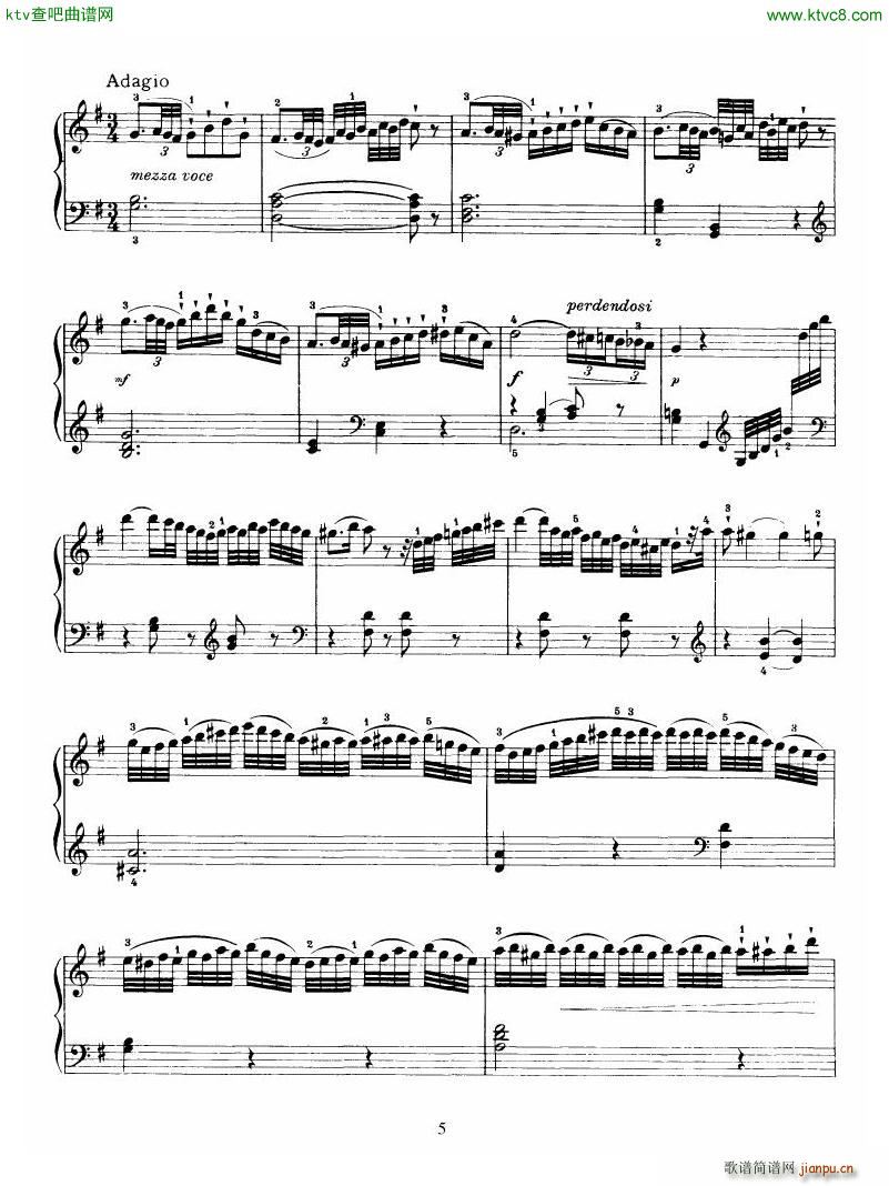 Haydn Piano Sonata No 34 In E(V)5
