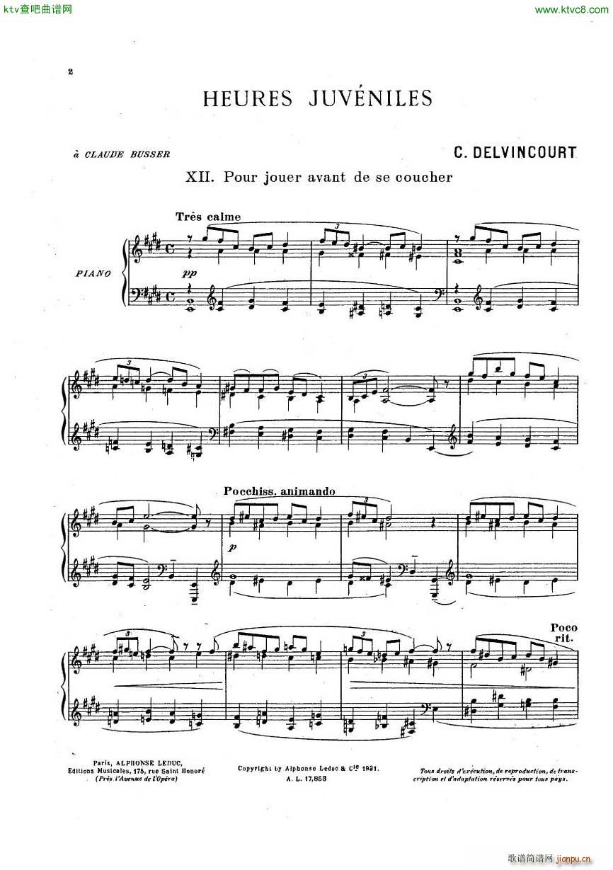 Delvincourt Heures juveniles No5 missing(V)25