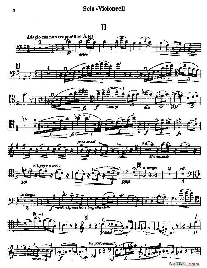 CELLO CONCERTO in B minor(V)8