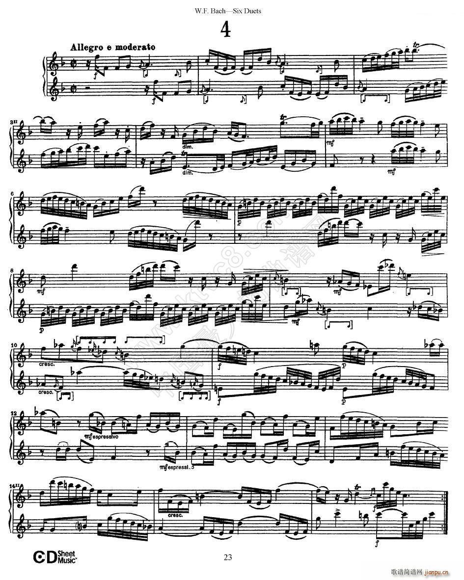 Six Duets 6׶ 4(V)1