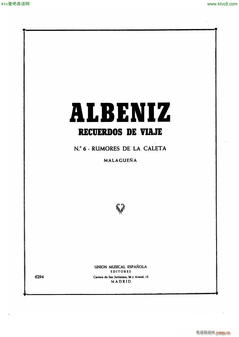 Albeniz op 71 no 6(V)1