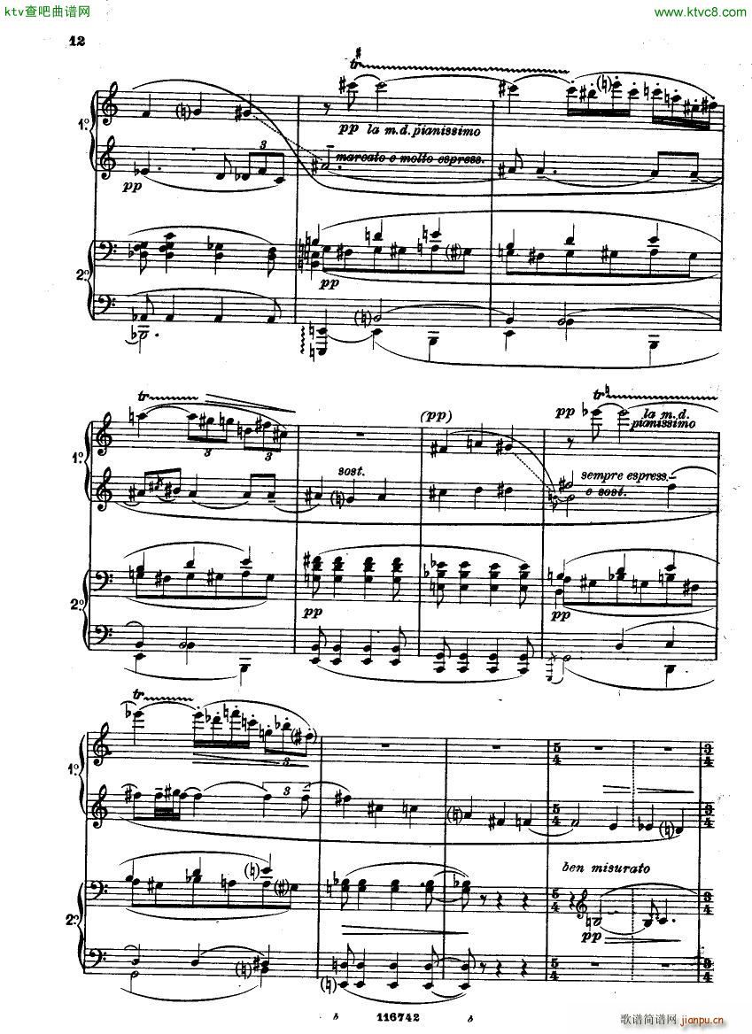 Casella Five Easy Pieces Pupazzetti 4 hands 1915(V)12
