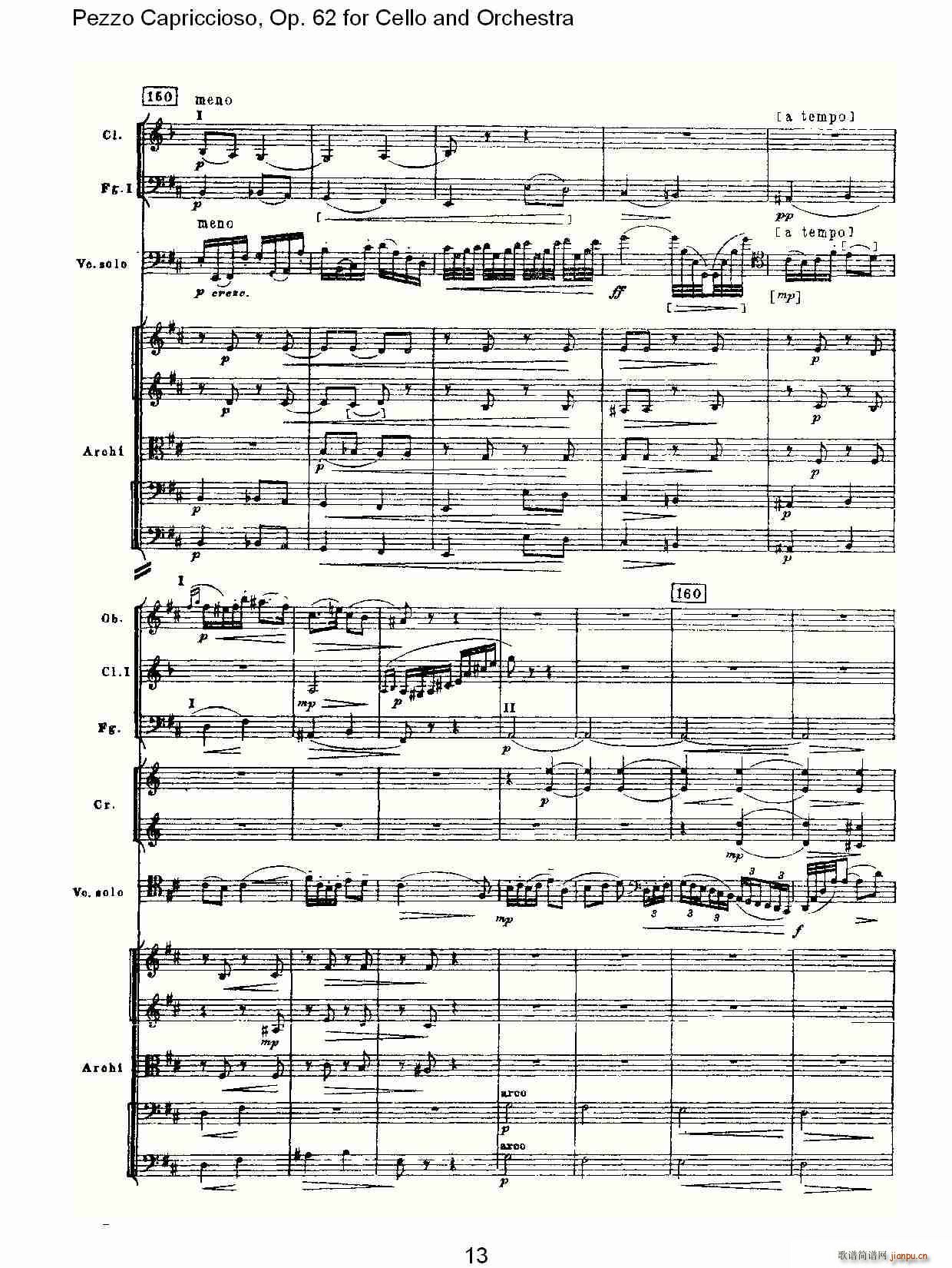 Pezzo Capriccioso, Op.62(V)13