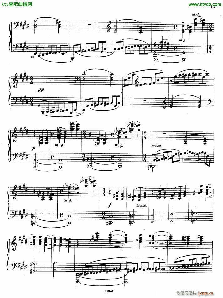 Gliere 25 Preludes op30 Book1(V)11