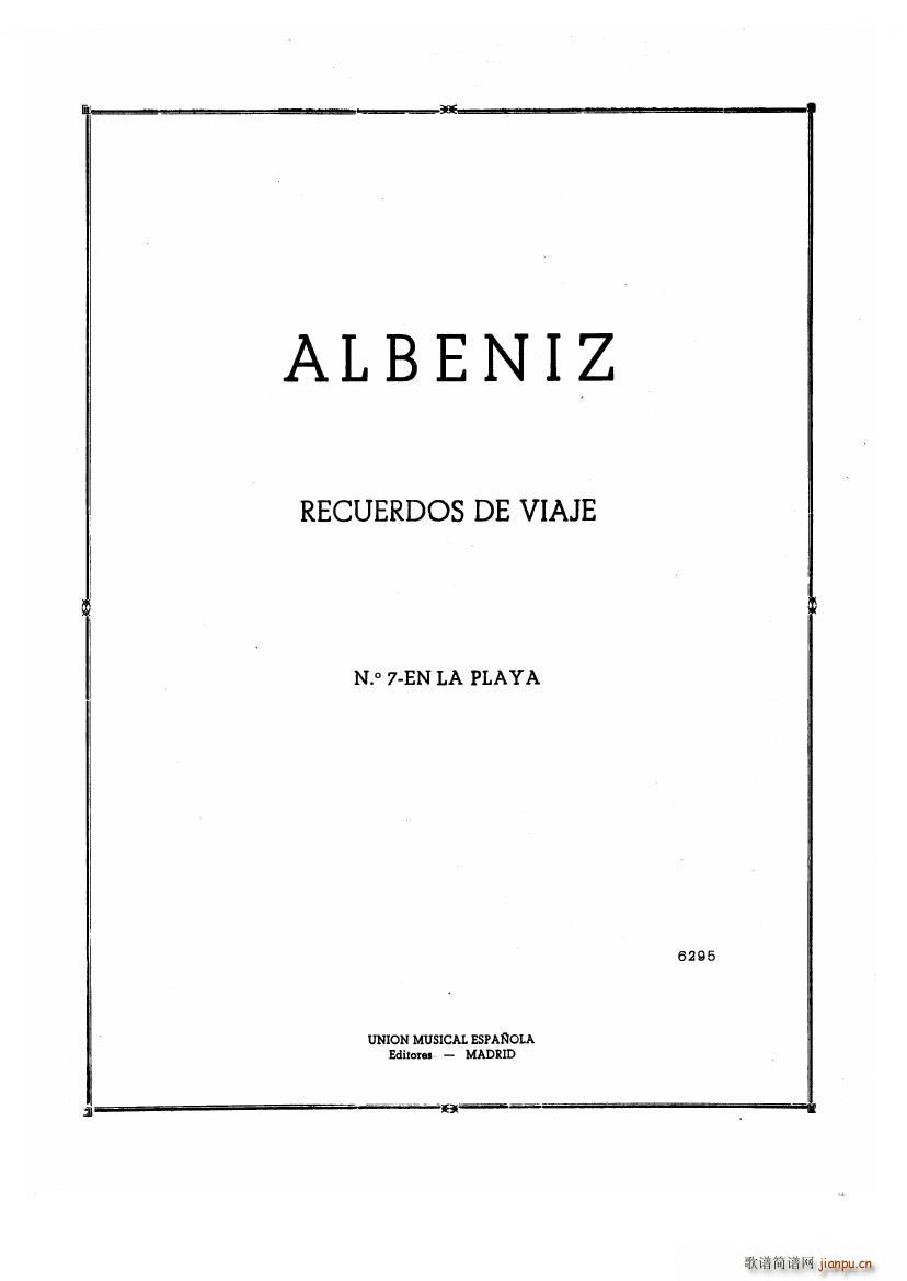Albeniz op 71 no 6 op 71 no 6(ʮּ)9