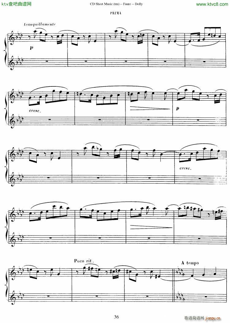 Faur op 56 Dolly Suite(V)37