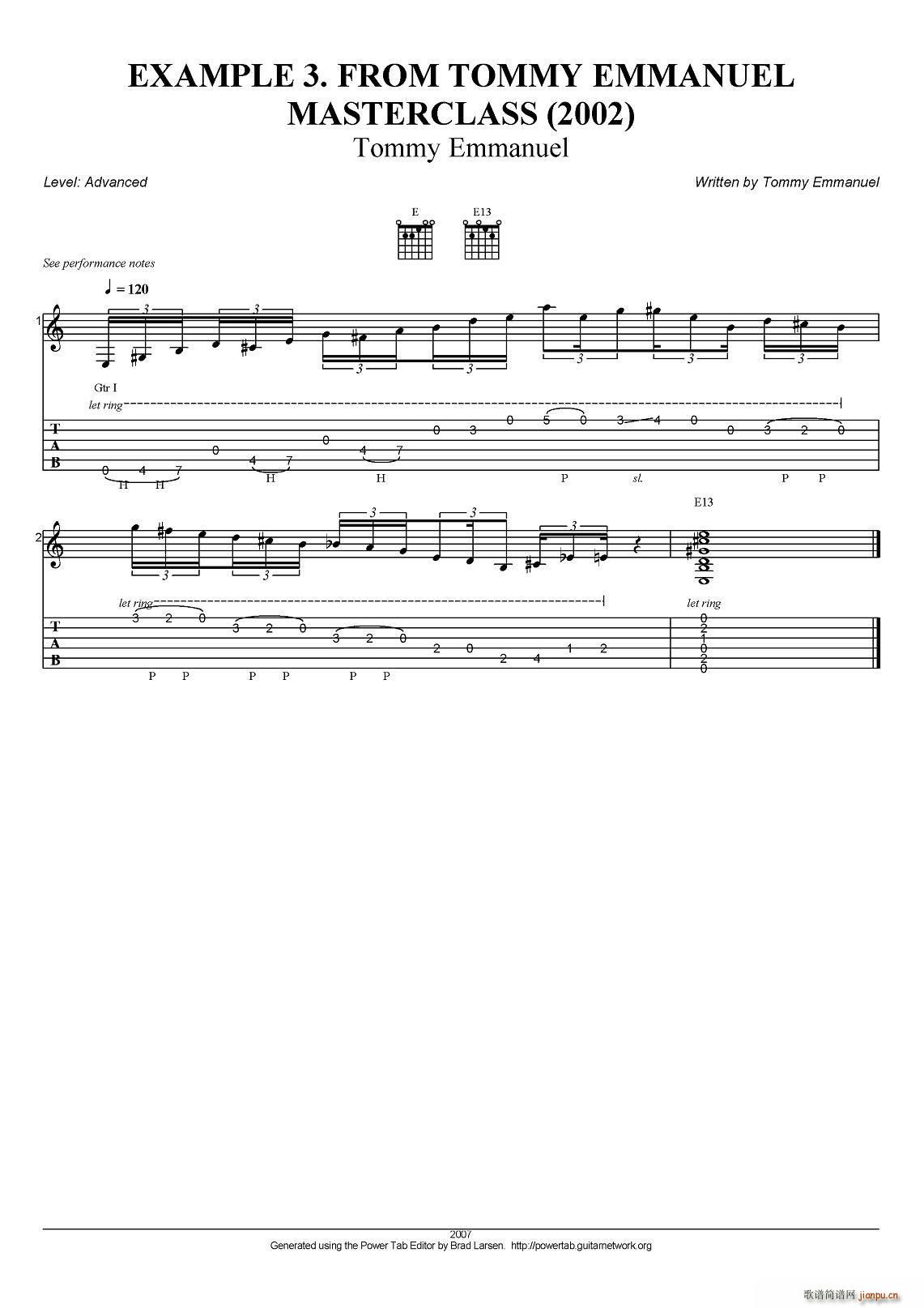 tommy emmanuel masterclass example 3 ָ(V)1
