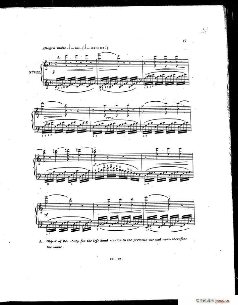 Czerny Etudes de la Velocite(V)14