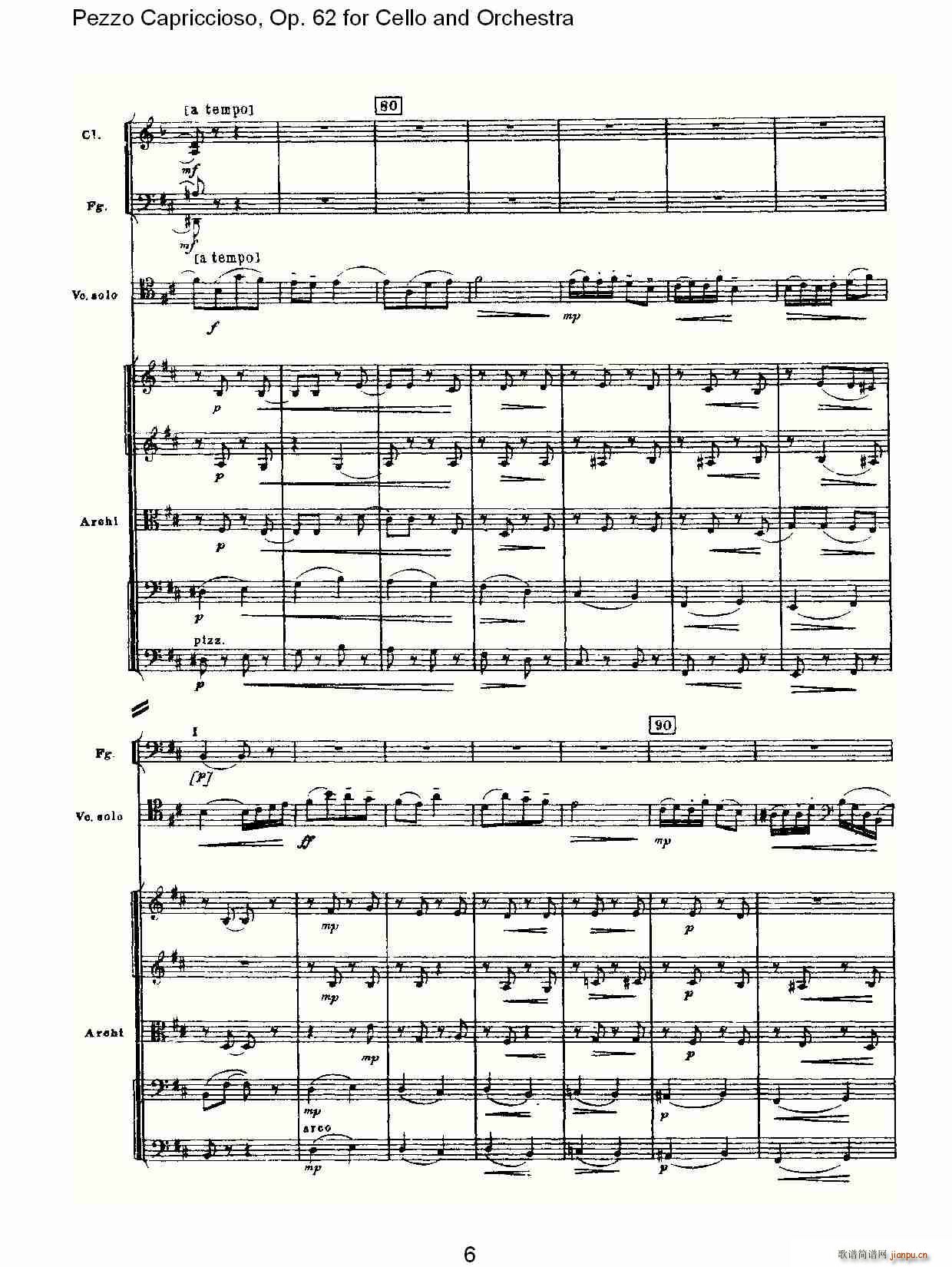Pezzo Capriccioso, Op.62(V)6
