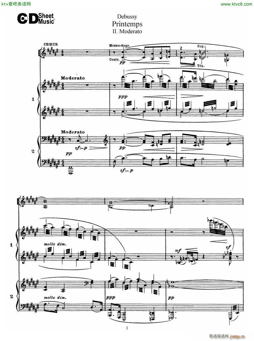 Debussy Printemps II(V)1