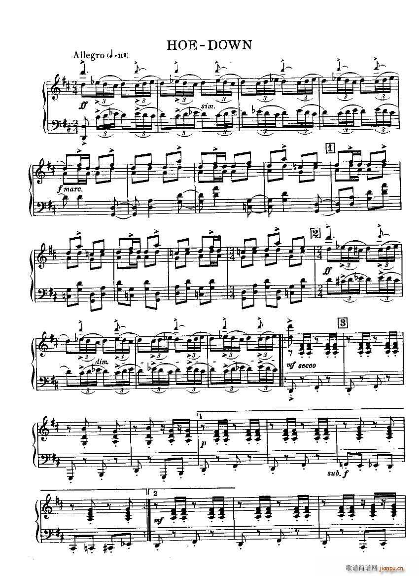 Copland Hoe Down Hoe Down(ʮּ)1
