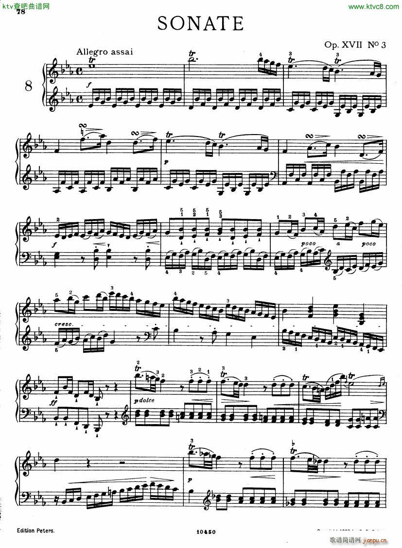 Bach JC op 17 no 3 Sonata(V)1