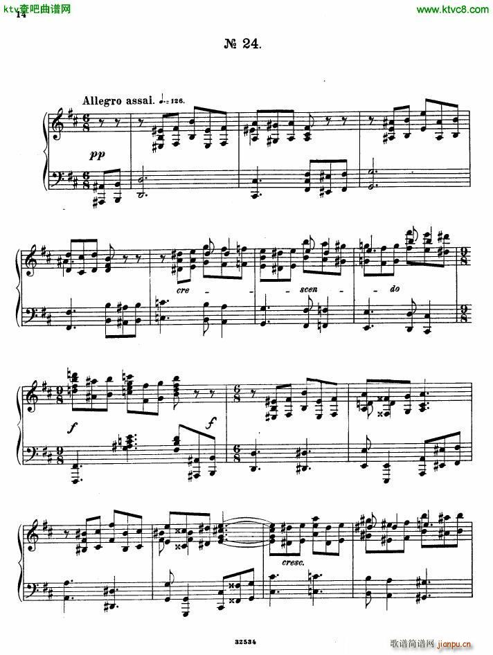 Gliere 25 Preludes op30 Book5(V)12
