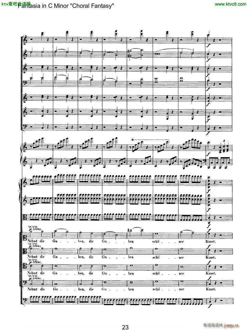 Beethoven op 80 Choral Fantasy (V)8