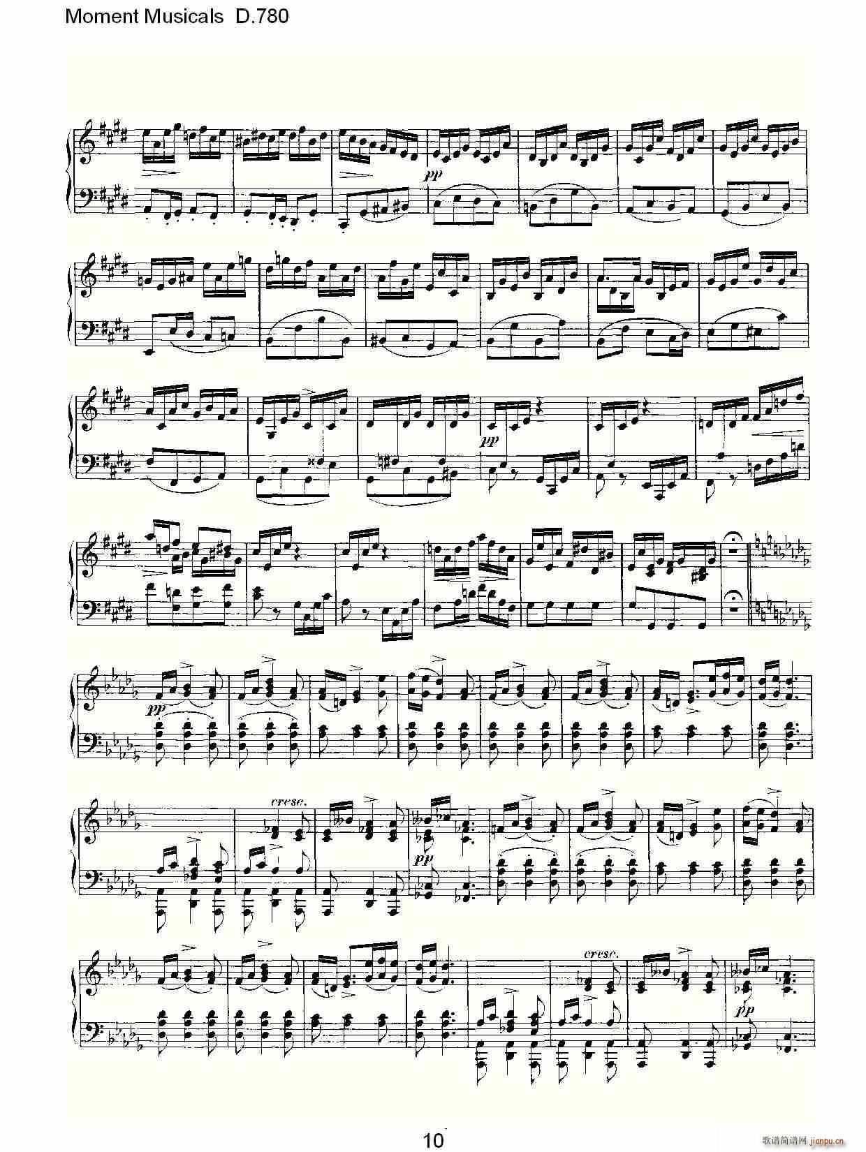 Moment Musicals D.780(ʮּ)10