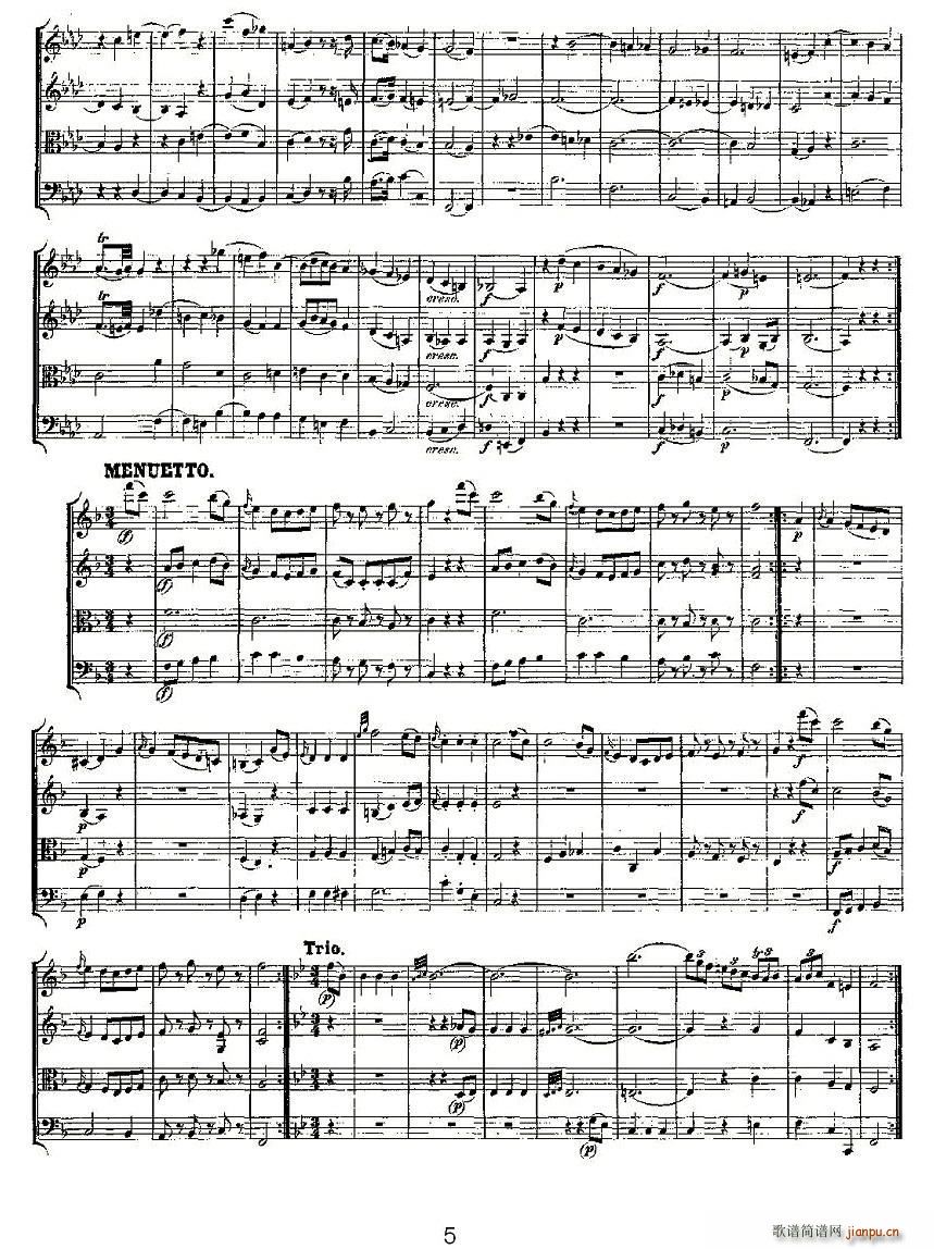 Quartet No 8 in F Major K 168 F{(dio)ڰҘ(l)(V)5