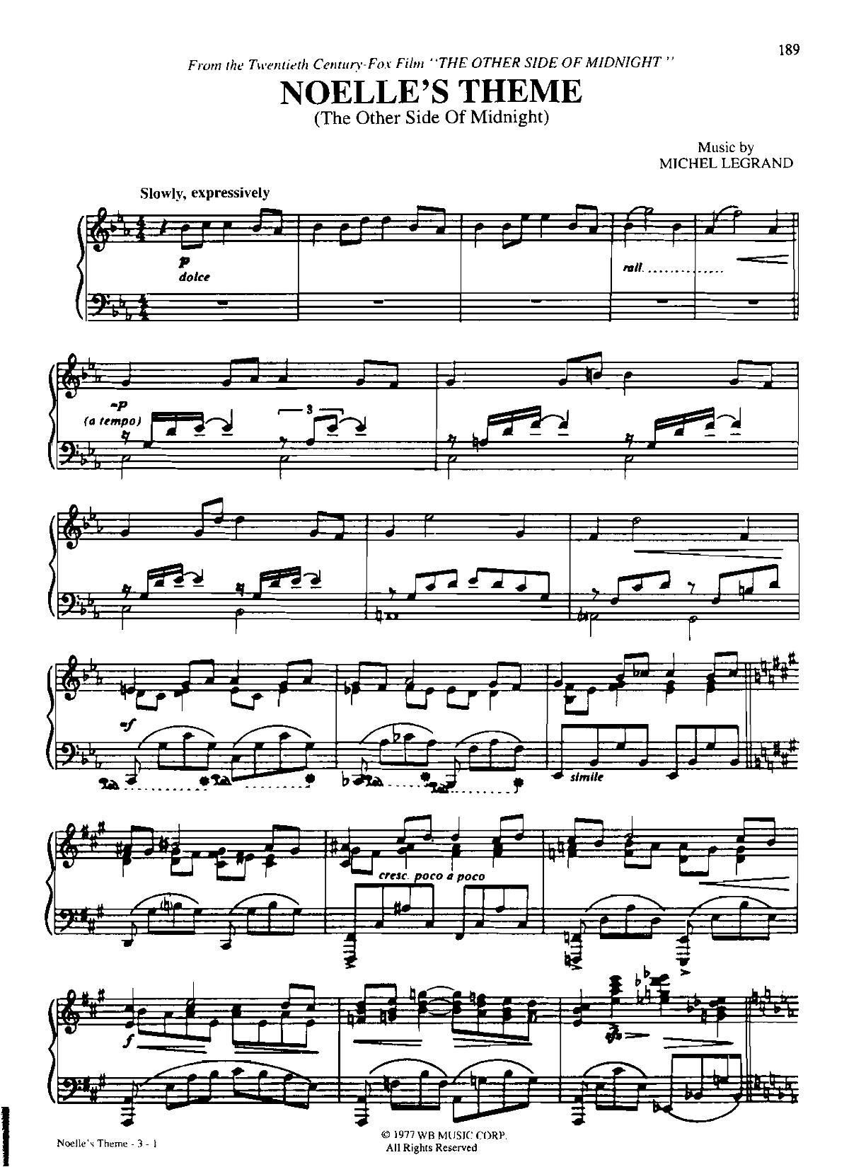 NOELLE S THEME Dan Coates {(dio) (V)1