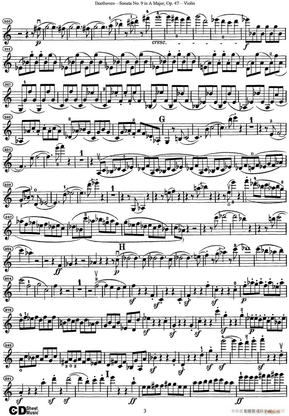 Violin Sonata No 9 in A Major Op 47(СV)3