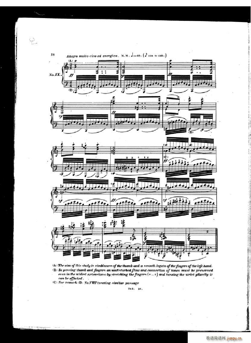 Czerny Etudes de la velocite book II(V)16