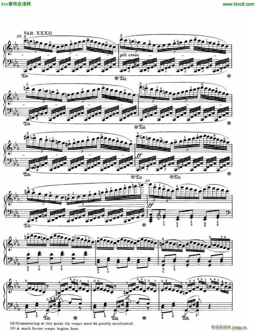 Beethoven WoO 80 32 Variations in C Minor(V)17