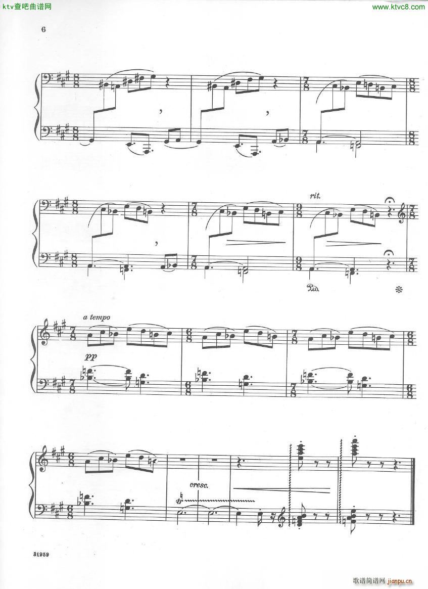 Bloch Five Sketches in Sepia(V)6