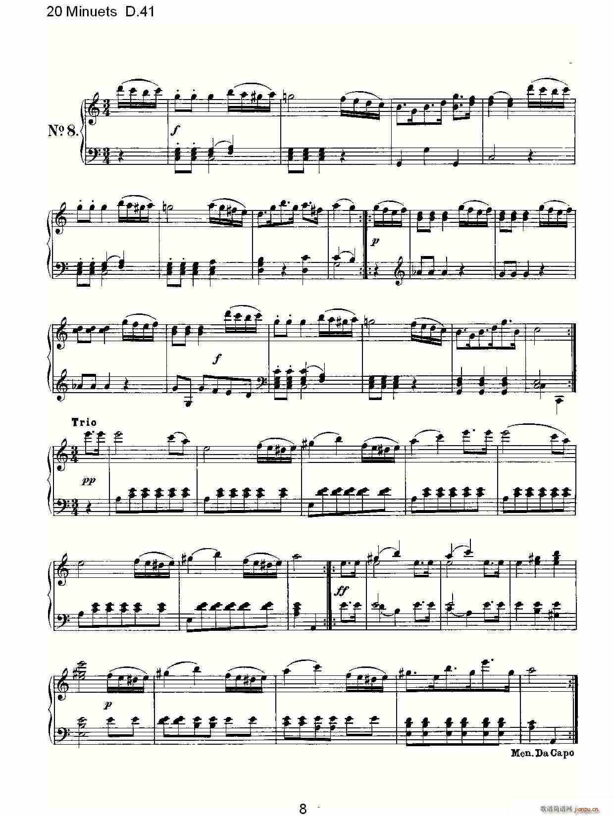 20 Minuets D.41(ʮּ)8
