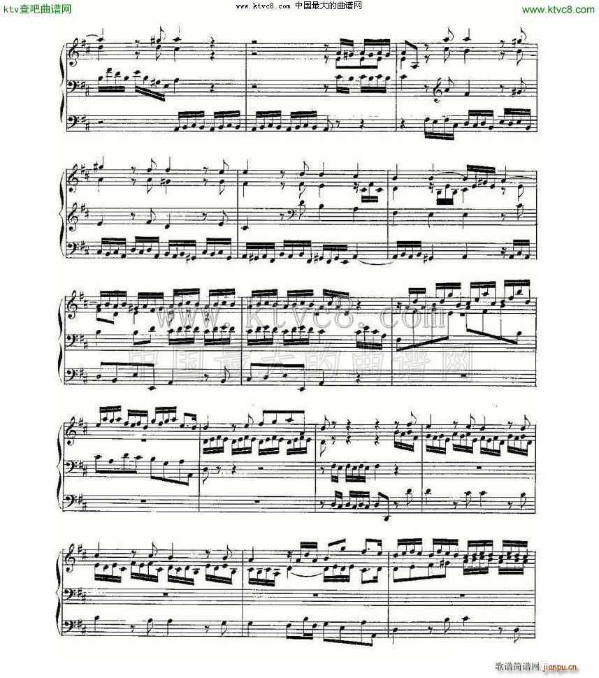 Prelude and Fugue in D Major BWV 532 LV(ʮּ)6