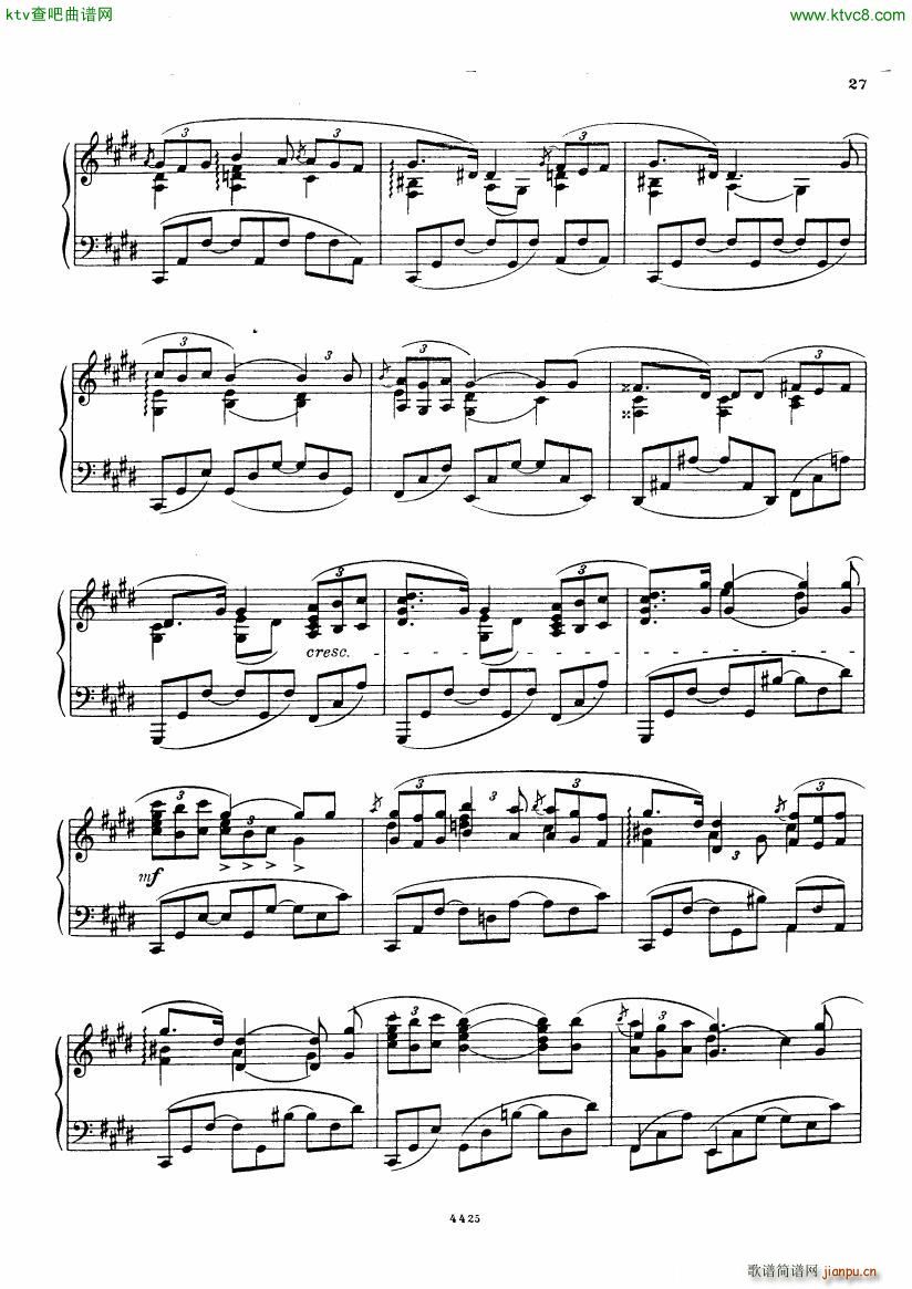 Bortkiewicz 10 Preludes Op 33(V)27