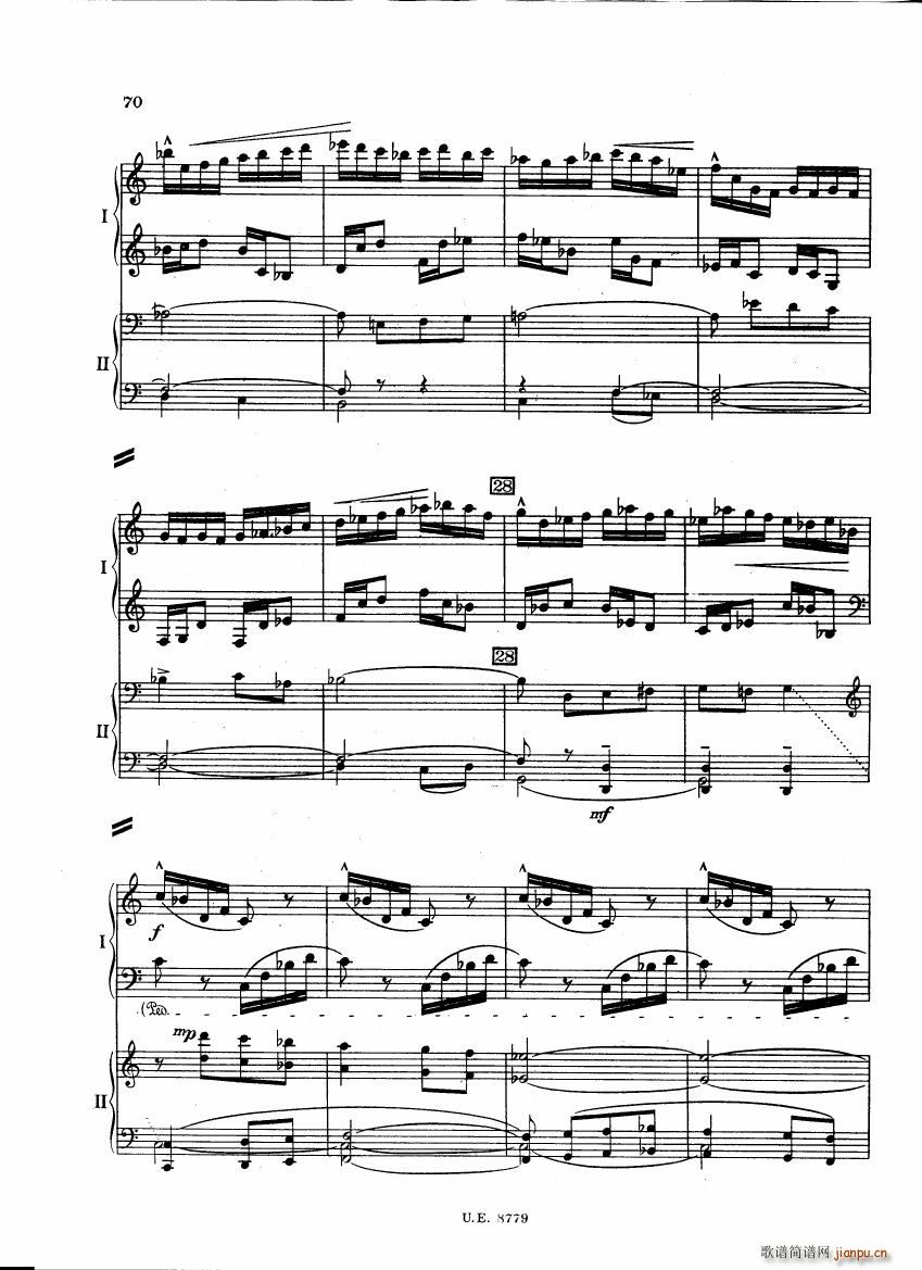 Bartok SZ 83 Piano Concerto 1 2p reduct (V)27