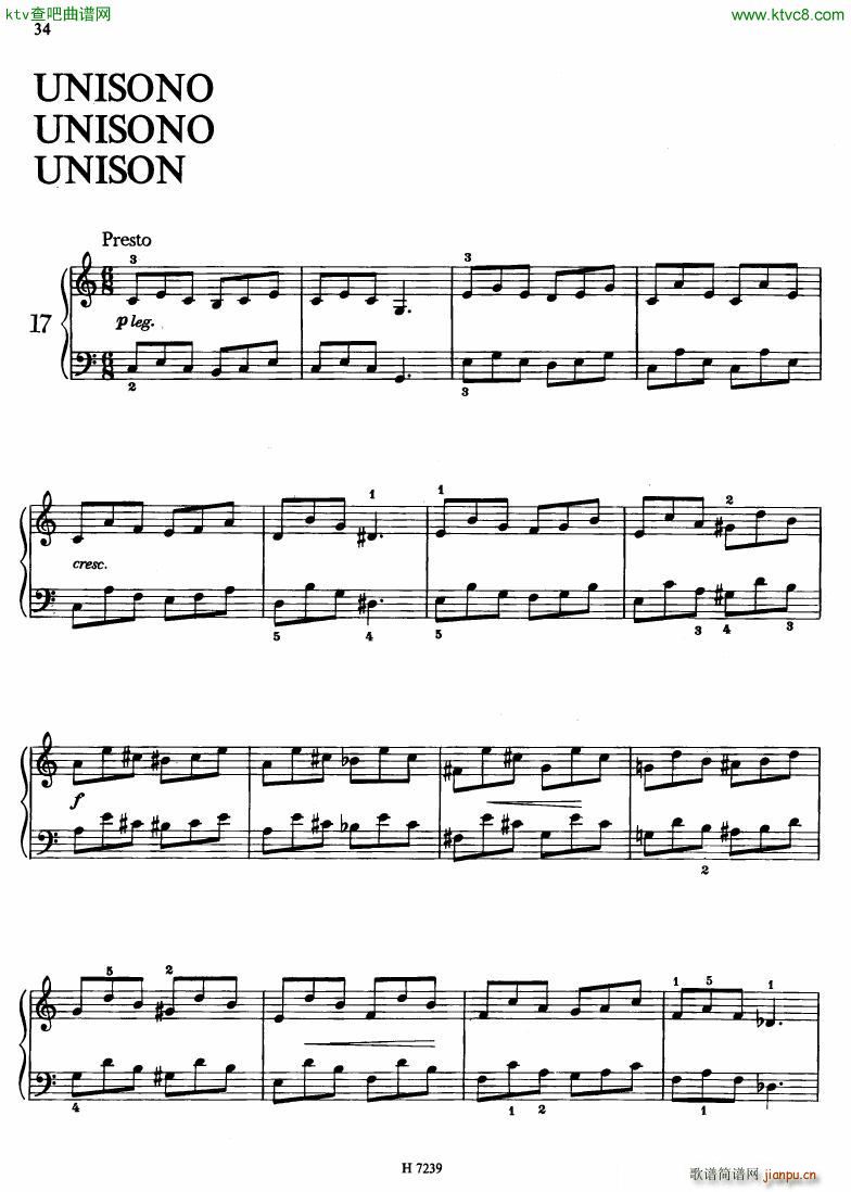 Hurnik piano etudes(V)31