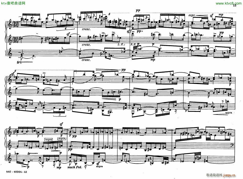 Bolcom 12 etudes for piano(V)13