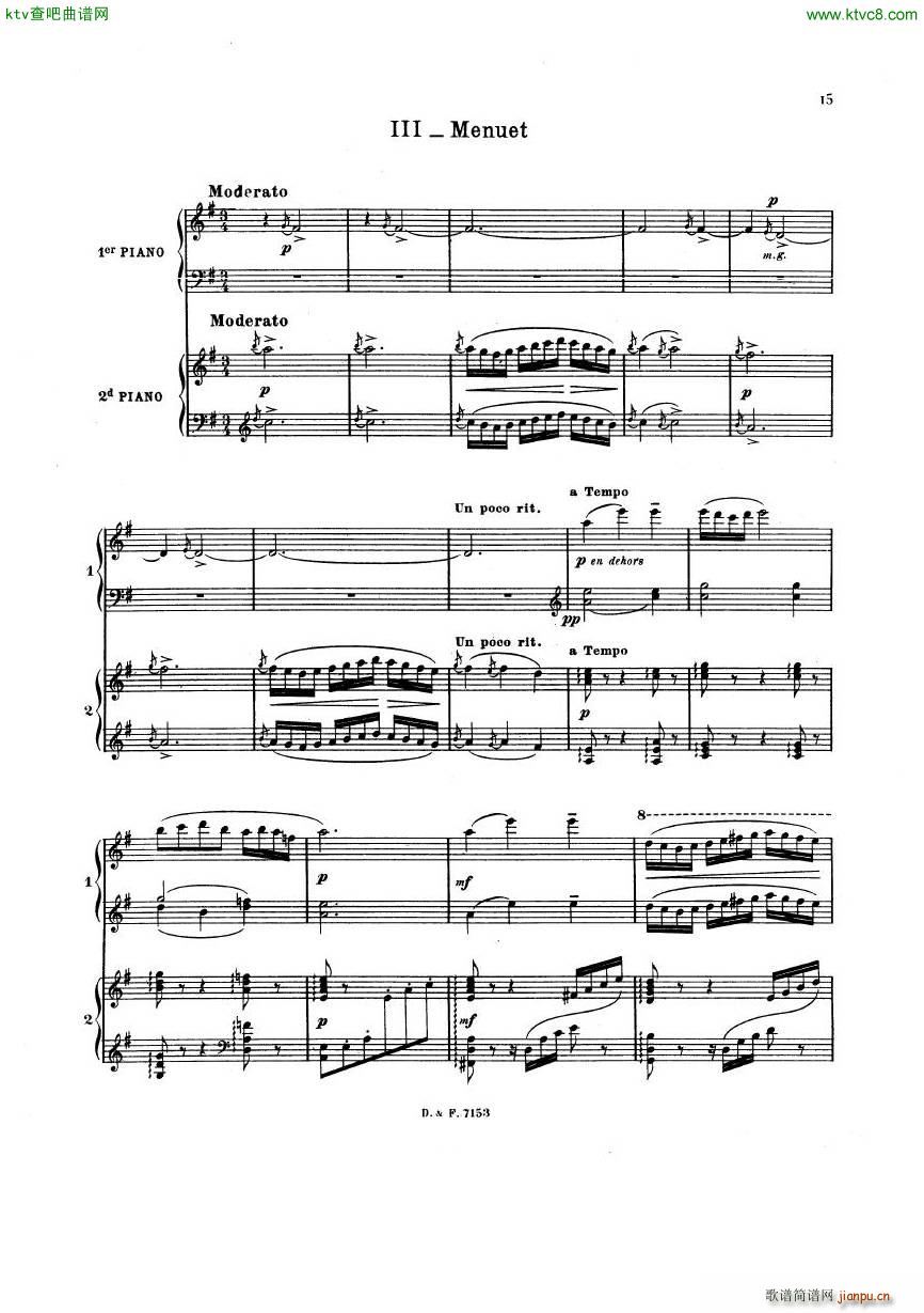 busser debussy Petite Suite 2P(V)15