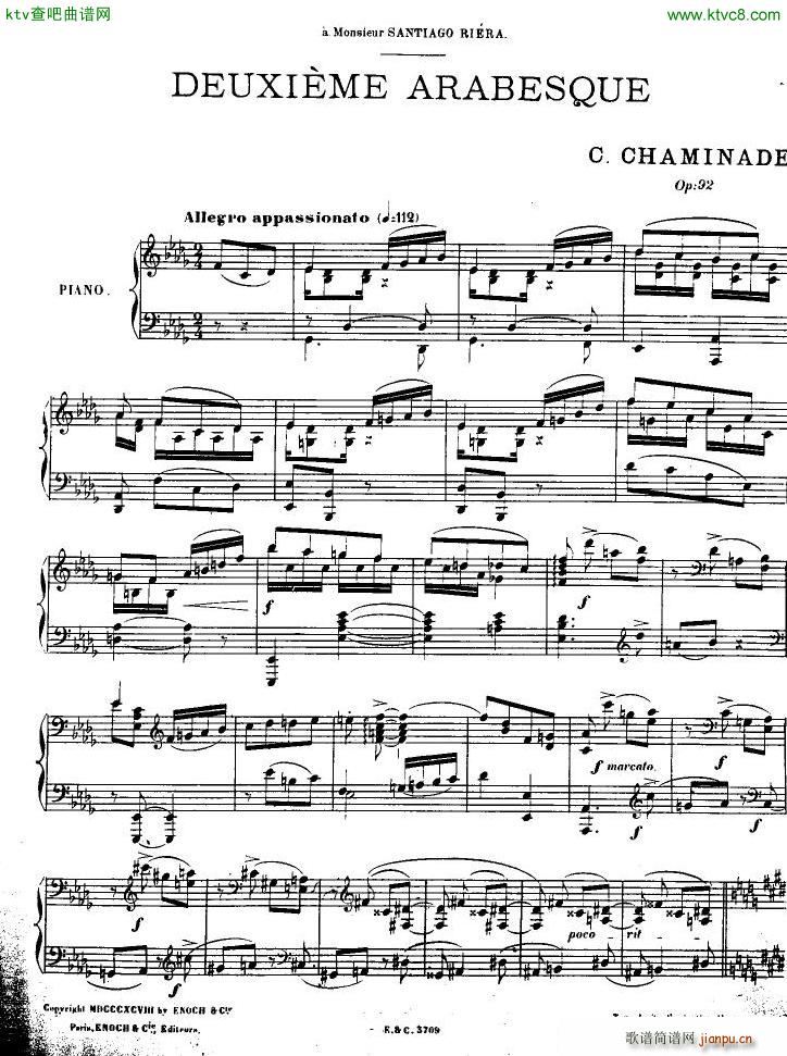 Chaminade op 92 2e arabesque(V)1