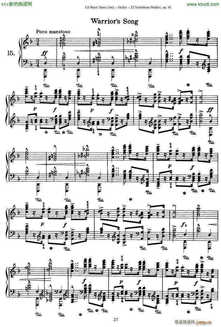 Heller warrior song op45(V)1