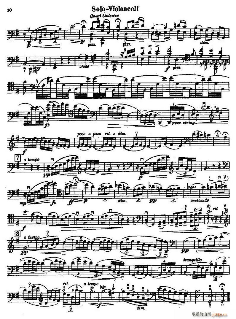 CELLO CONCERTO in B minor(V)10