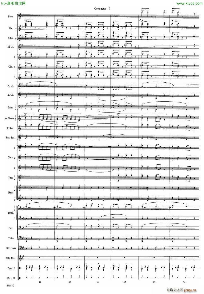 Anderson Sleigh Ride full score(V)10
