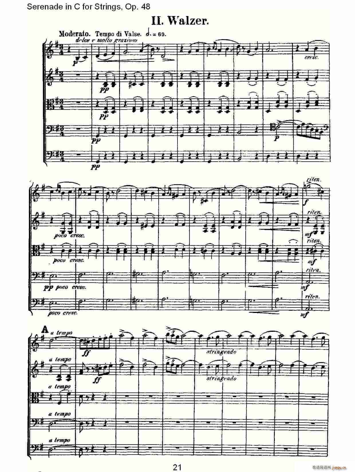 Serenade in C for Strings Op 48 C{(dio)Ҙ(l)Сҹ Op 48 (V)1