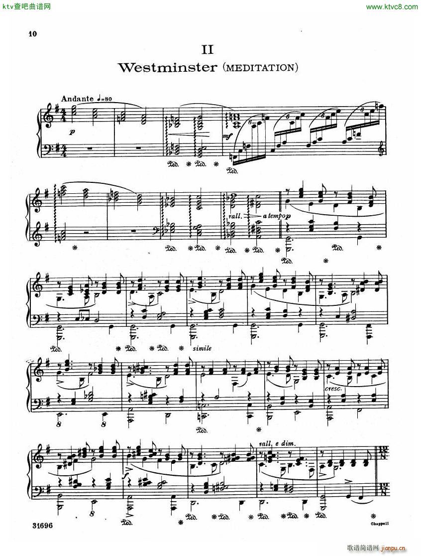 Coates London Suite Piano Suite(V)10