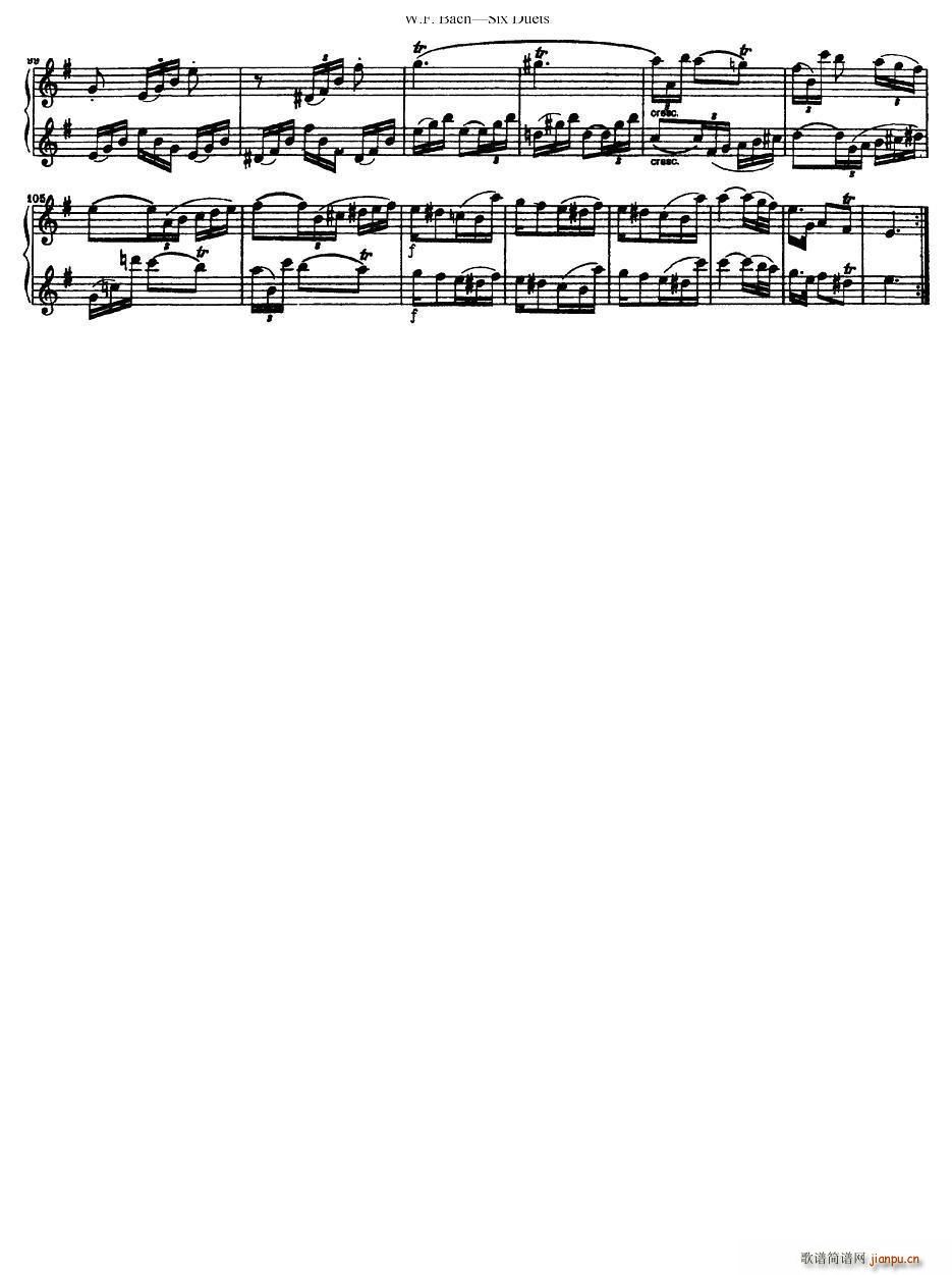 Six Duets 6׶ 1(V)7