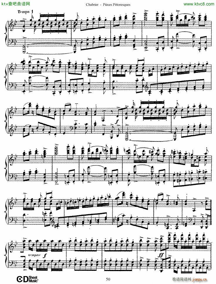 Chabrier Pices Pittoresques 7 10(V)21
