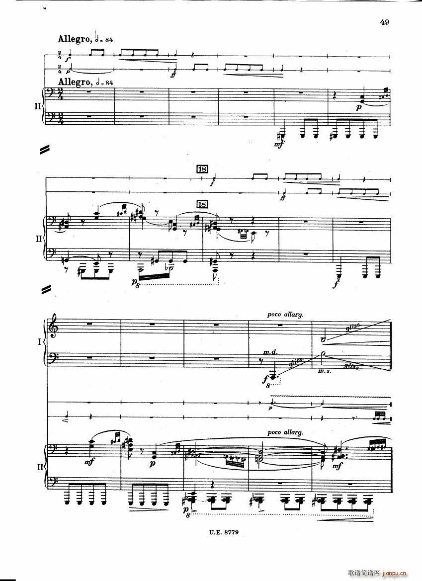 Bartok SZ 83 Piano Concerto 1 2p reduct (V)6