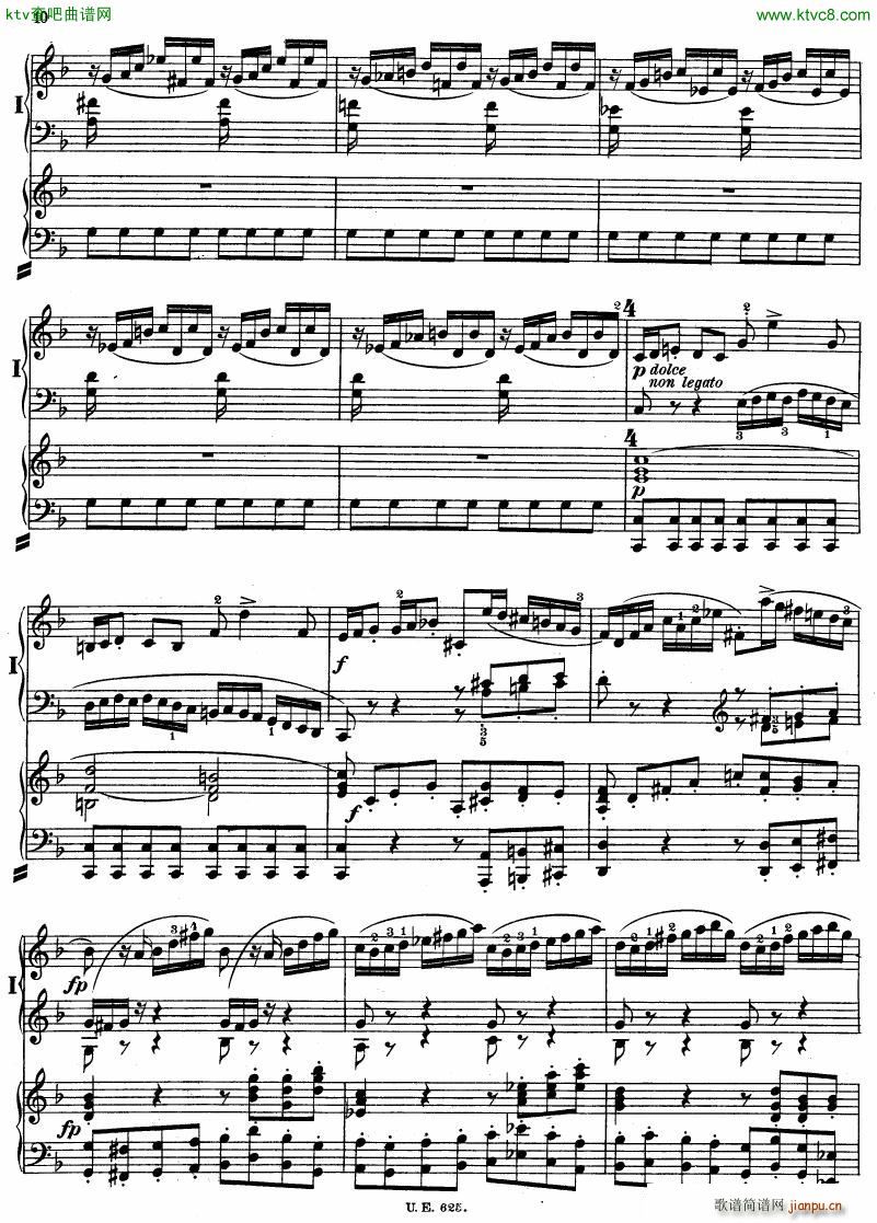 Bach JS BWV 1052 Keyboard Concerto in d ed R ntgen(V)10
