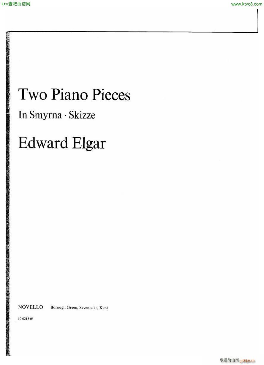 Elgar Two Piano Pieces(V)1